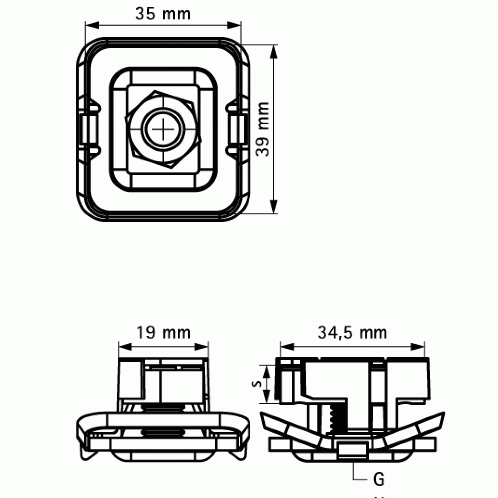 BIS RapidStrut® Гайки быстрого монтажа G2 (BUP1000)